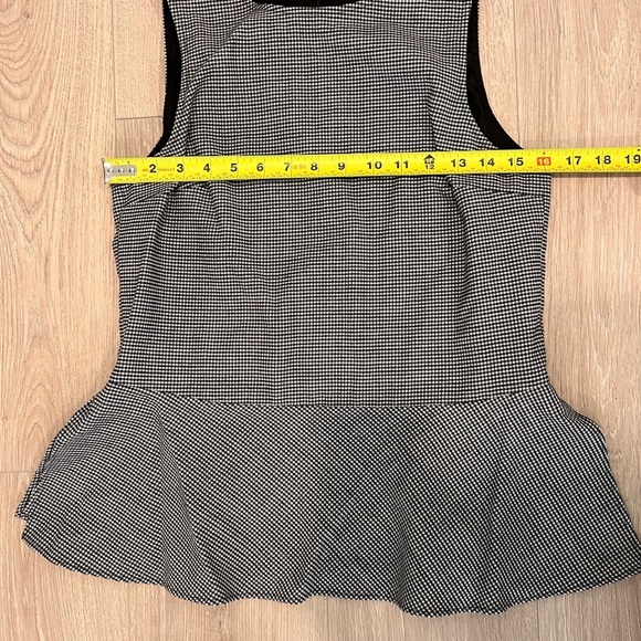 Theory Black and White Checkered Tank Top - Picture 4 of 6